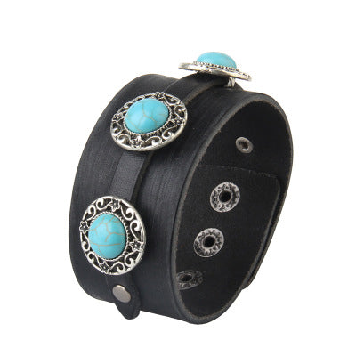 Multi-layer vintage cowhide rope