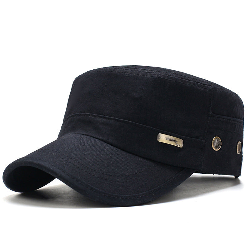 Men&#39;s Outdoor Casual Breathable Flat Top Hat