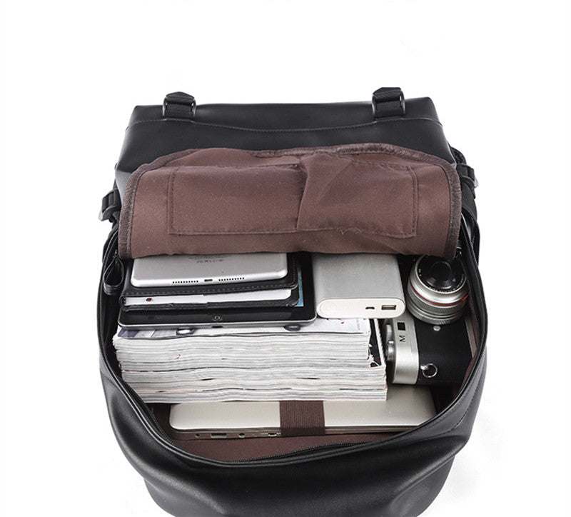 Men&#39;s backpack pvc large capacity usb waterproof backpack