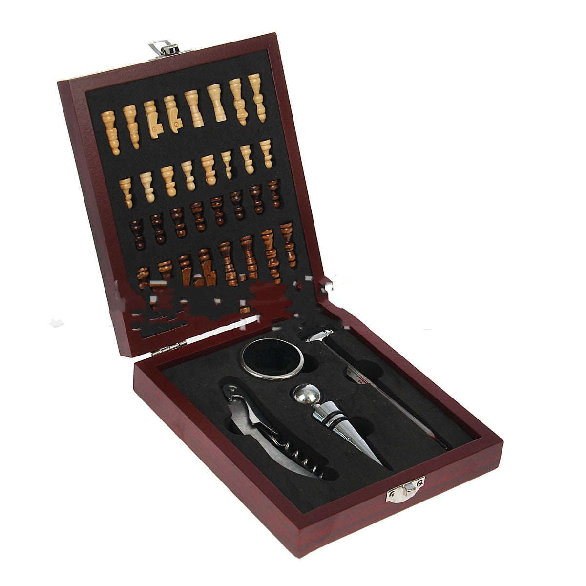 International Chess Set Wine Set