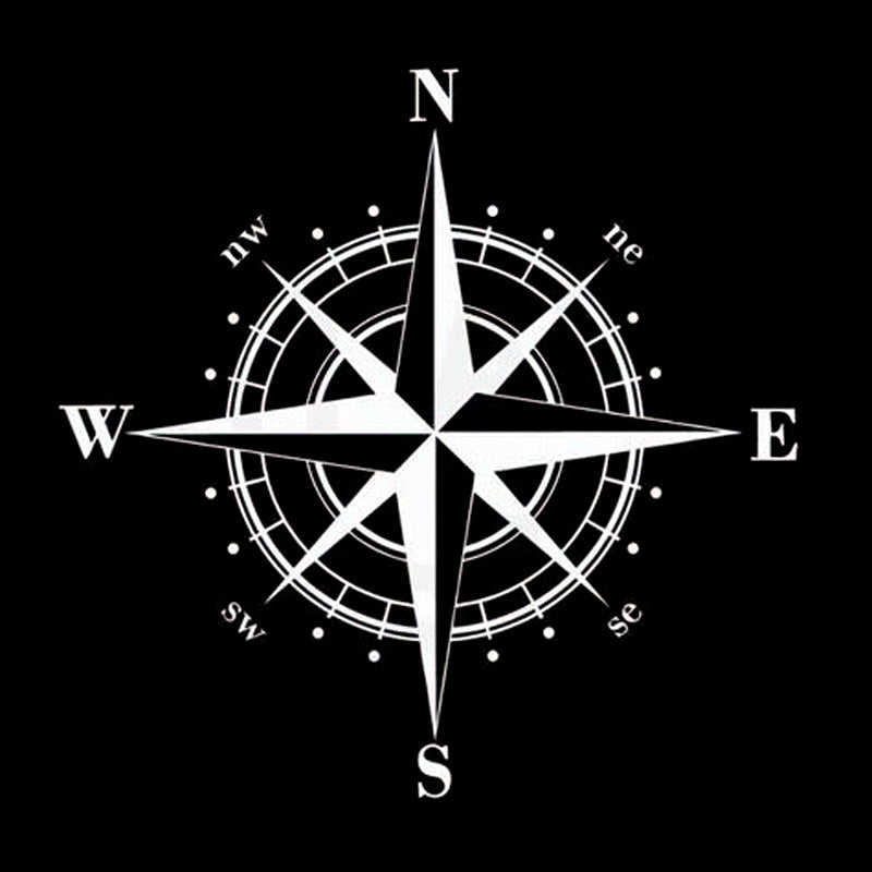 Compass Car Sticker Car Window Sticker Car Door Scratch Sticker