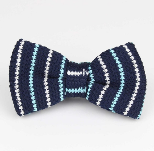New Style Men Women Knit Bowtie Adjustable Butterfly Double Deck Neckwear Bowties Designer Knitting Dress Knitted Bow Tie