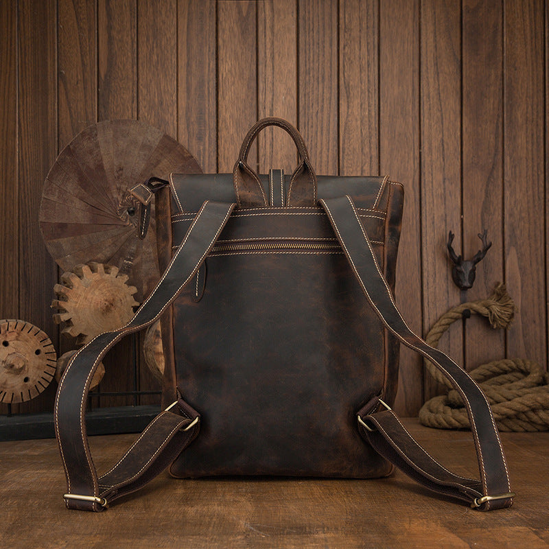 Cowhide backpack