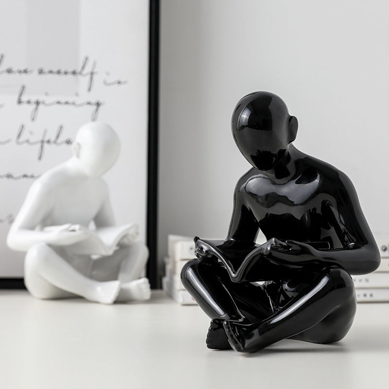 Creative And Simple Reading Book By Art Ceramic Book Holder