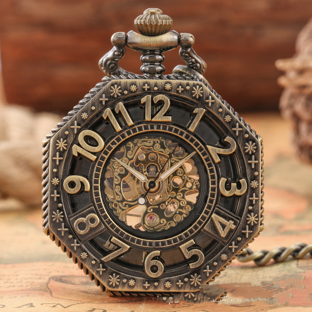 Mechanical Pocket Watch Retro Men&#39;s And Women&#39;s Watch