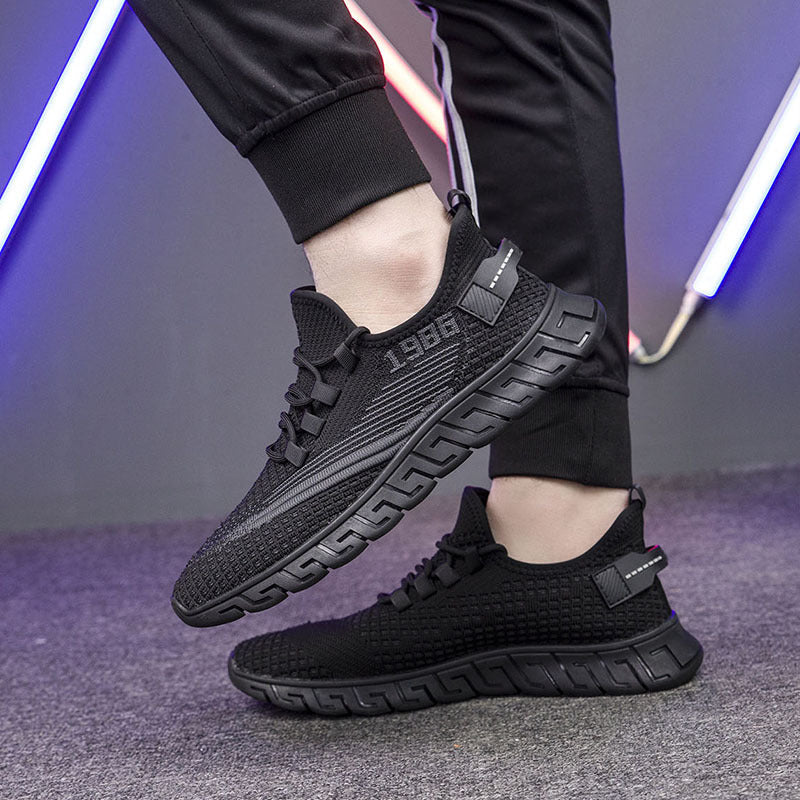 Flying Woven Breathable Running Men&#39;s Sports Shoes