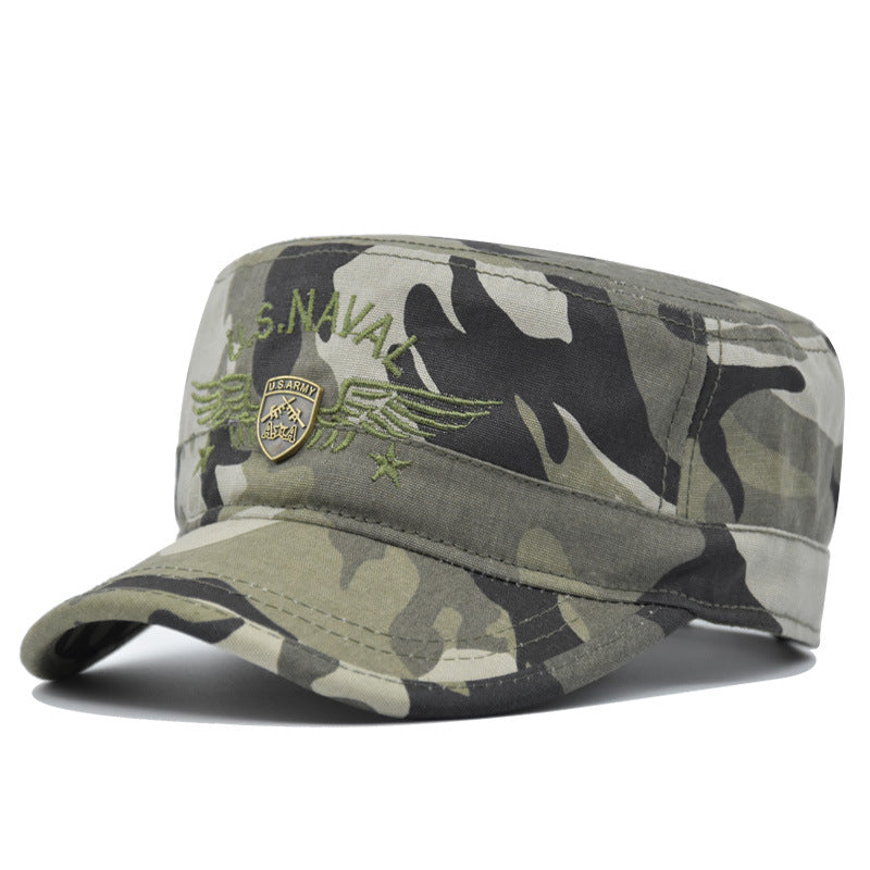 Camouflage military cap flat hat