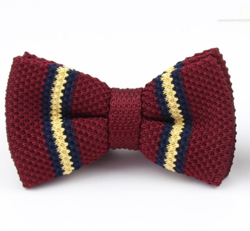New Style Men Women Knit Bowtie Adjustable Butterfly Double Deck Neckwear Bowties Designer Knitting Dress Knitted Bow Tie