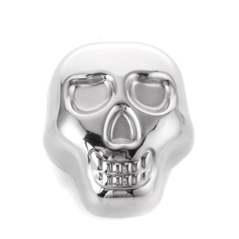 Stainless Steel Skull Ice Cube Cooling Beer Whisky Wine Cocktail Rock Cooler Stones Sipping Chillers Bar Tool