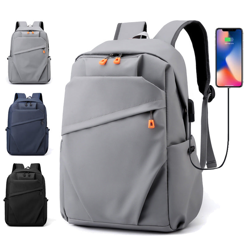 Men&#39;s Commuter Computer Bag USB Charging Student Fashion