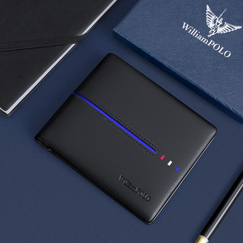 Men&#39;s Wallet Casual All-match First Layer Cowhide