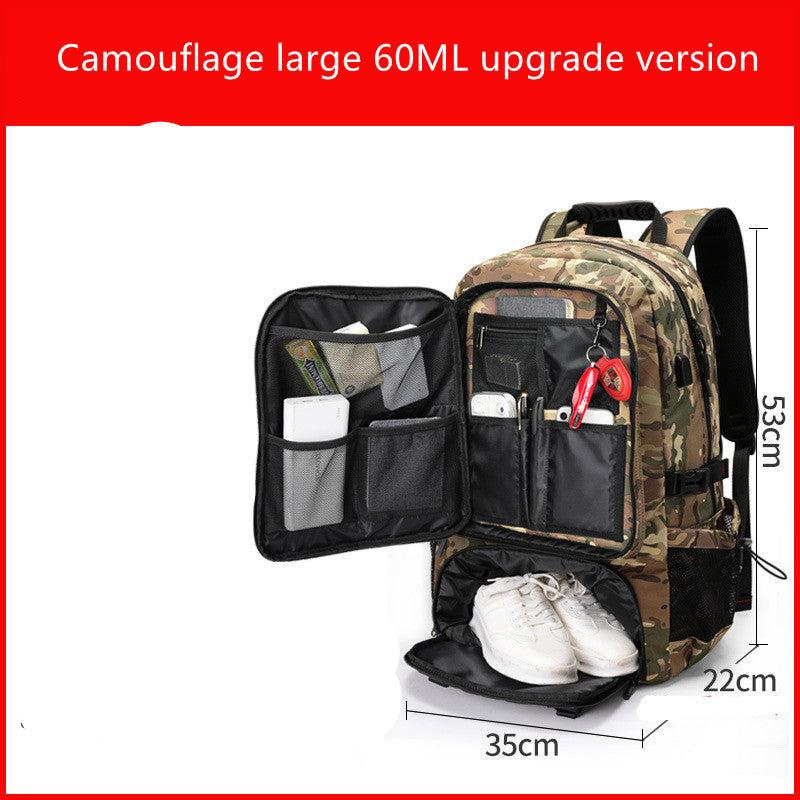 Extra Large Travel Bag Men&#39;s Outdoor Mountaineering Leisure Super Large Capacity Travel Shoulders