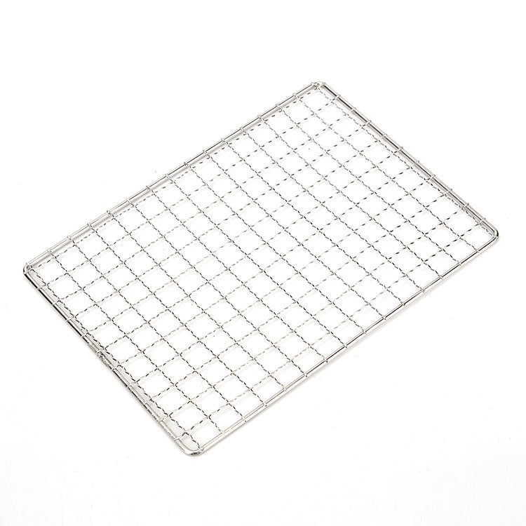 Stainless Steel Flat Card Barbecue Grill Camping Mini