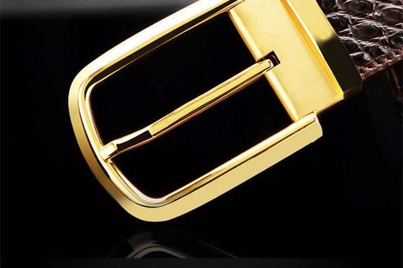 Business Casual Belt Men&#39;s Pin Buckle
