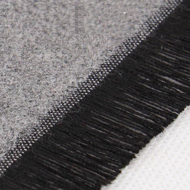 Men&#39;s High-end Fashion  Cotton Diamond Plaid Scarf