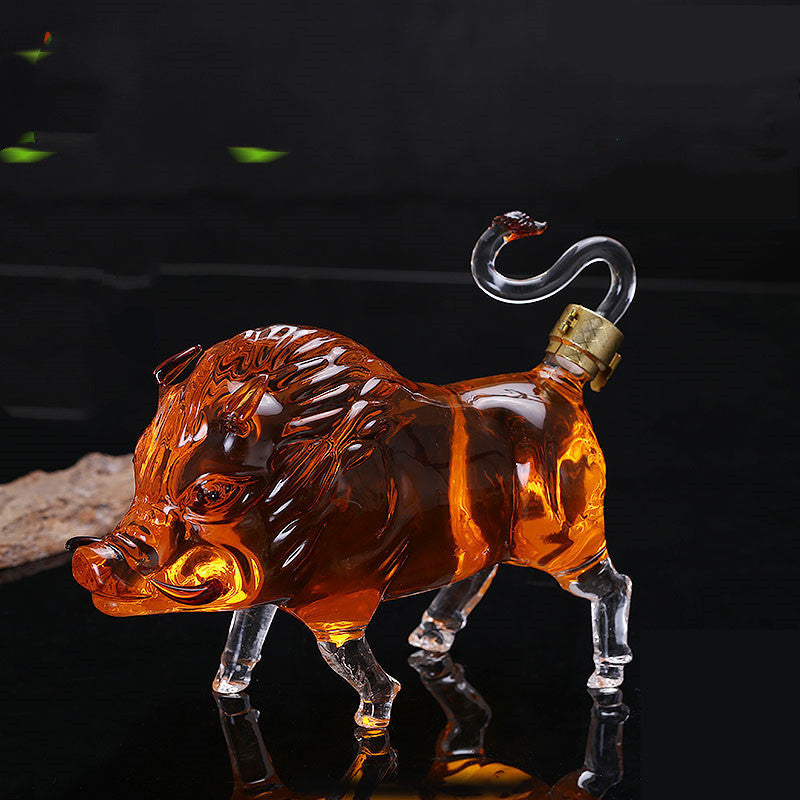 Zodiac Pig Shape Wine Bottle