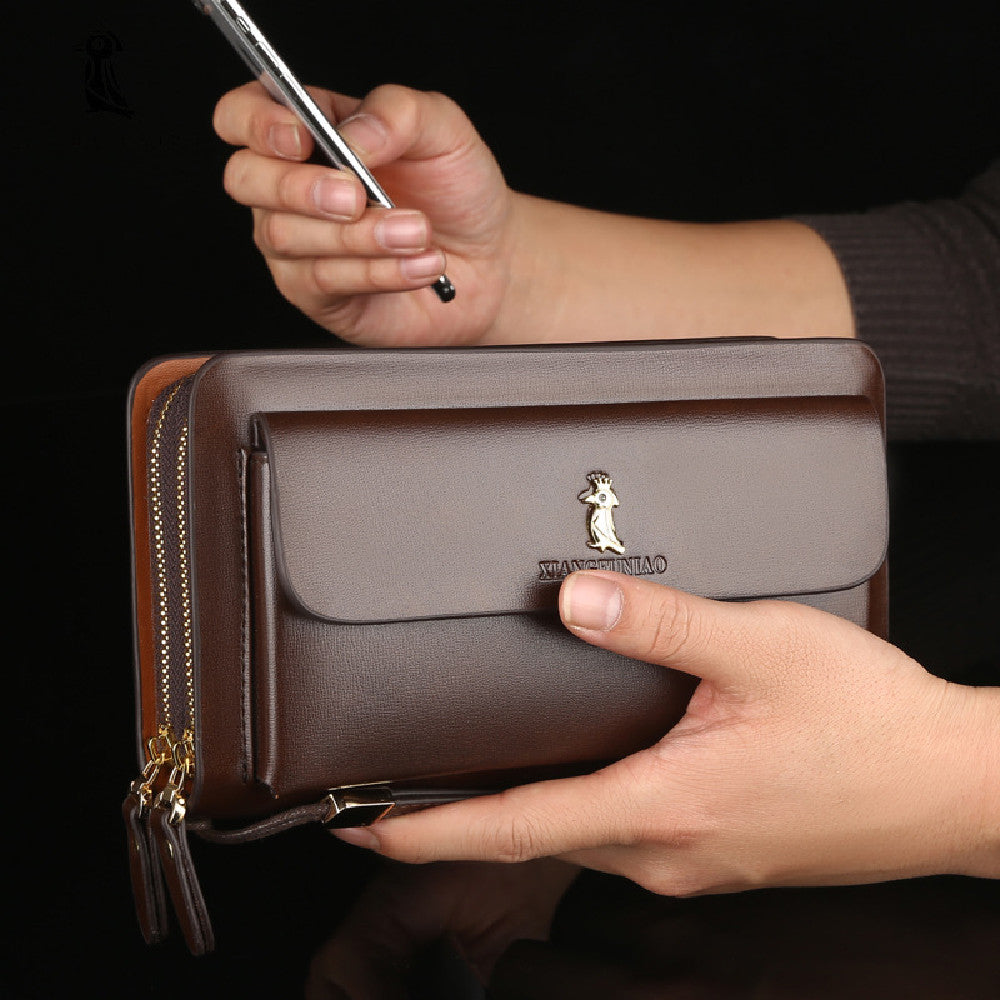 Men&#39;s Fashion Business Zipper Wallet