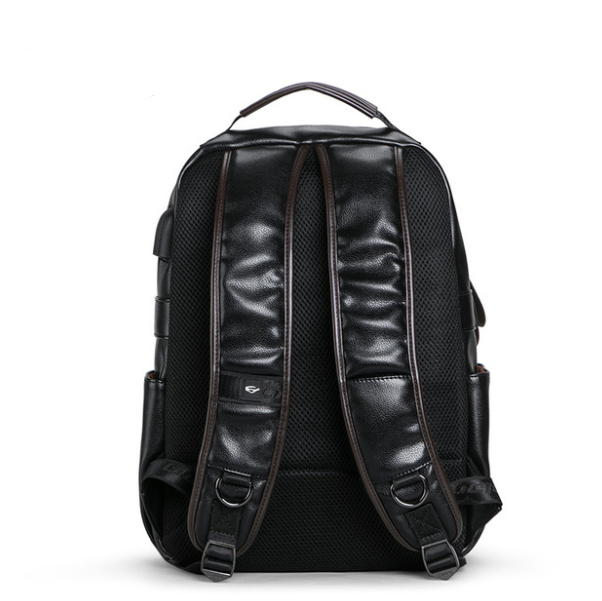 Men&#39;s Travel Leather Computer Backpack