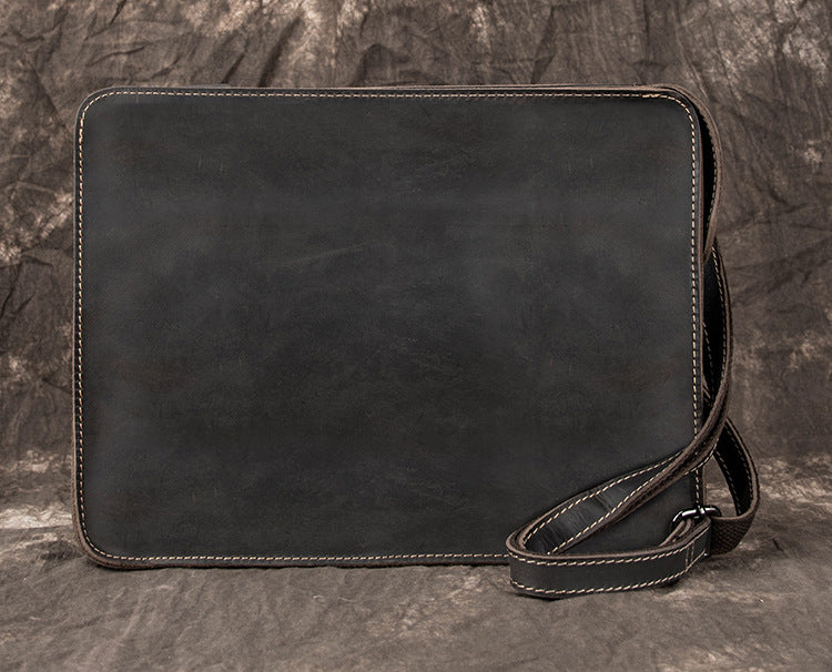 Men&#39;s business leather shoulder bag