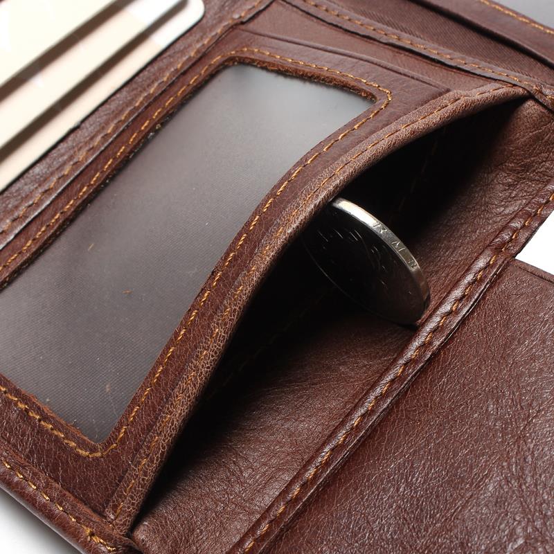 Men&#39;s ultra-thin leather wallet