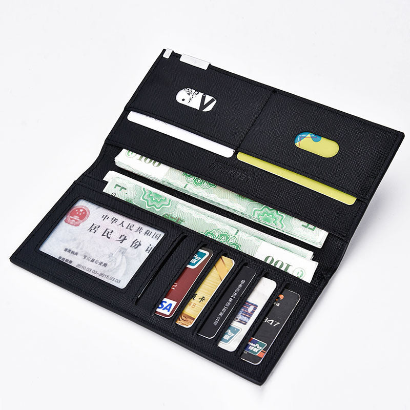 Men&#39;s Leather Long Card Case Wallet