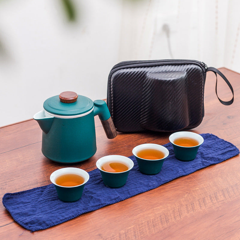 Travel Kung Fu Tea Set Small Ceramic Quick Guest Cup