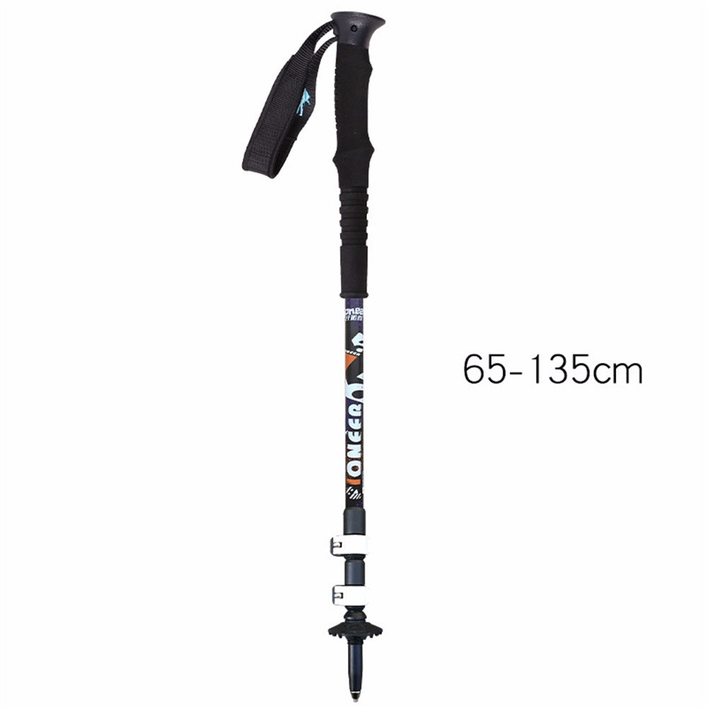 SPORTSHUB 1PC Aluminium Alloy Ski Poles 3-SectionsTelescopic