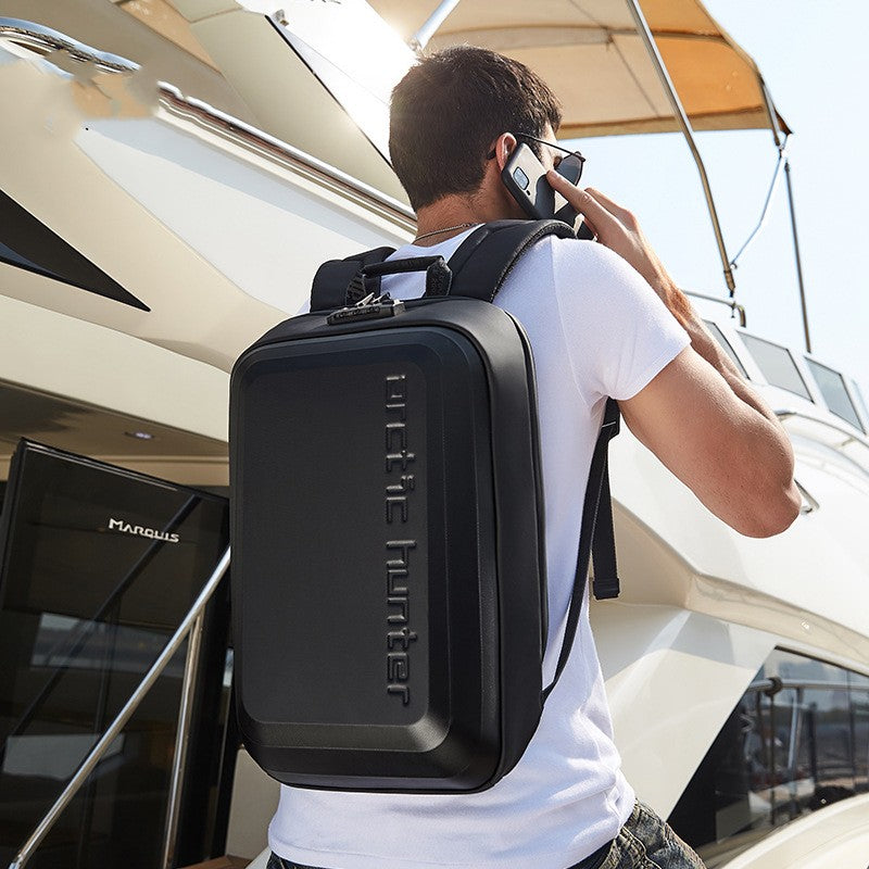 Anti-seismic Hard Shell Men&#39;s Anti-theft College Students Bag