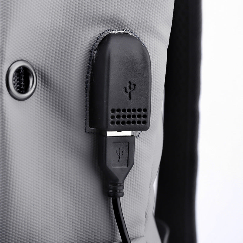 Men&#39;s Commuter Computer Bag USB Charging Student Fashion