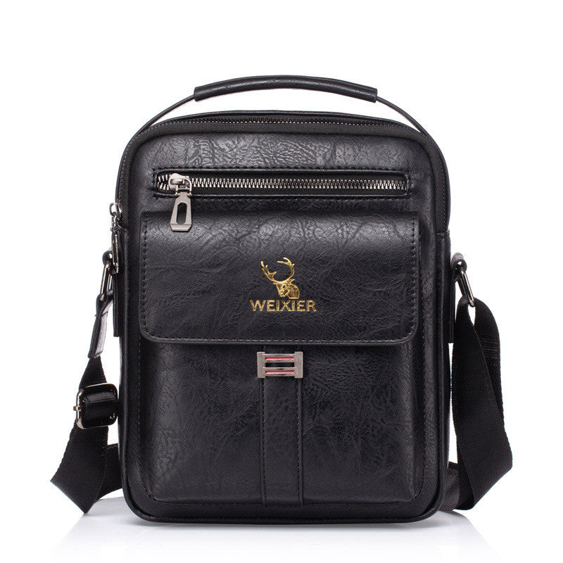Pu Men&#39;s Messenger Bag Trendy Retro