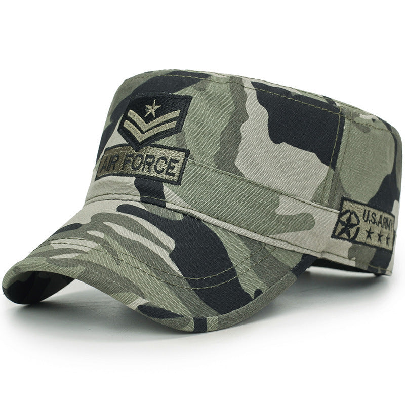 Camouflage military cap flat hat