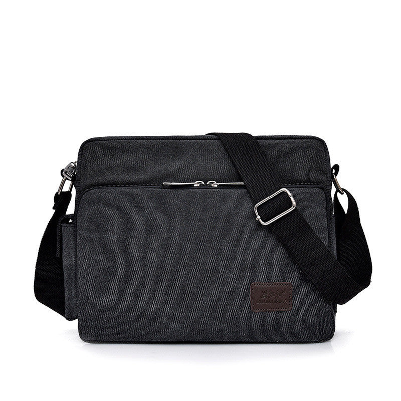 Manjianghong new canvas bag bag bag retro trend of men&#39;s business Metrosexual inclined shoulder bag foreign trade package