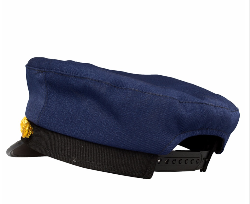 Korean version of retro men and women Navy blue navy cap