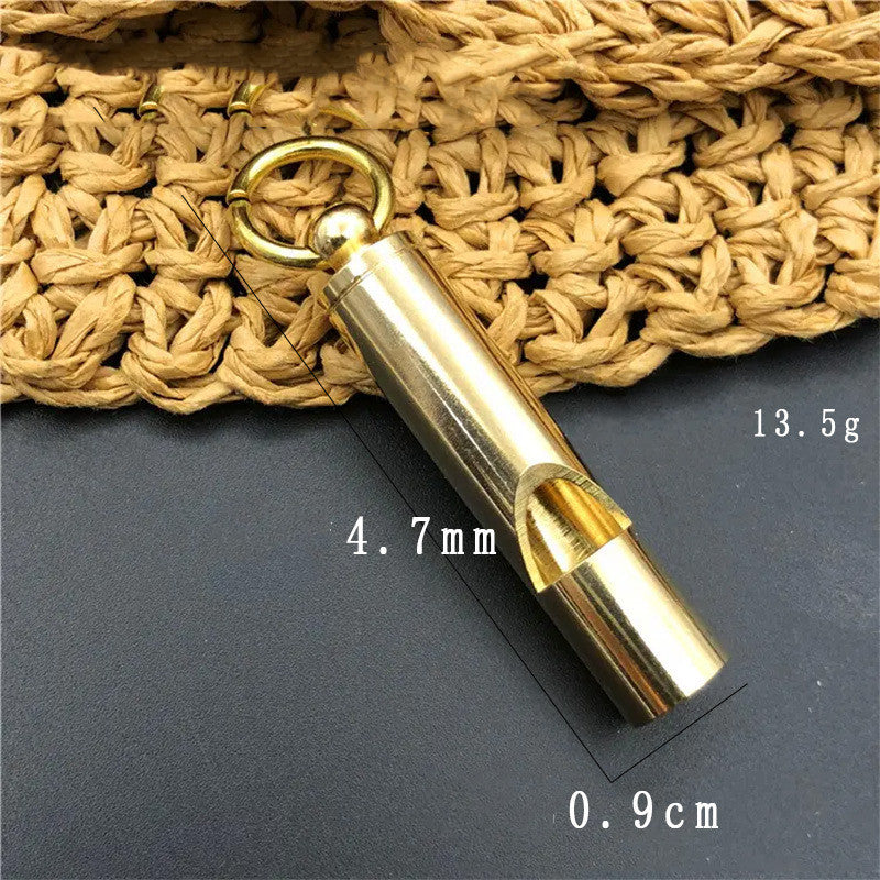Outdoor Survival Vintage Judge&#39;s Brass Whistle