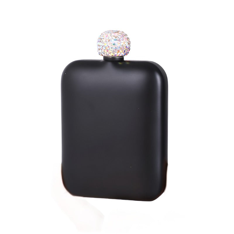 Portable Small Wine Bottle 304 Stainless Steel Full Drill Mini