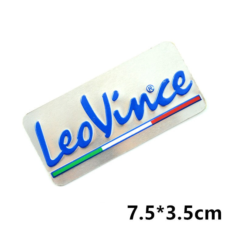 Motorcycle exhaust pipe high temperature sticker