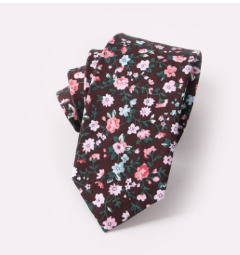 Floral Tie Cotton Printing Men&#39;s Wedding Tie