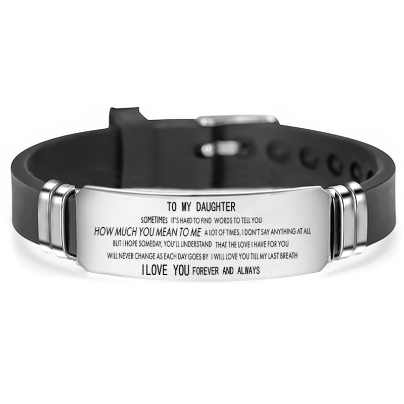 To My Son Daughter Mom Wife Girlfriend Bracelet Wristband