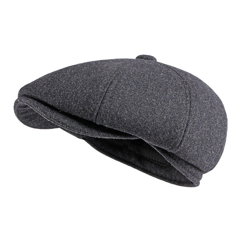 Men&#39;s Cap With Warm Ear Protection Beret