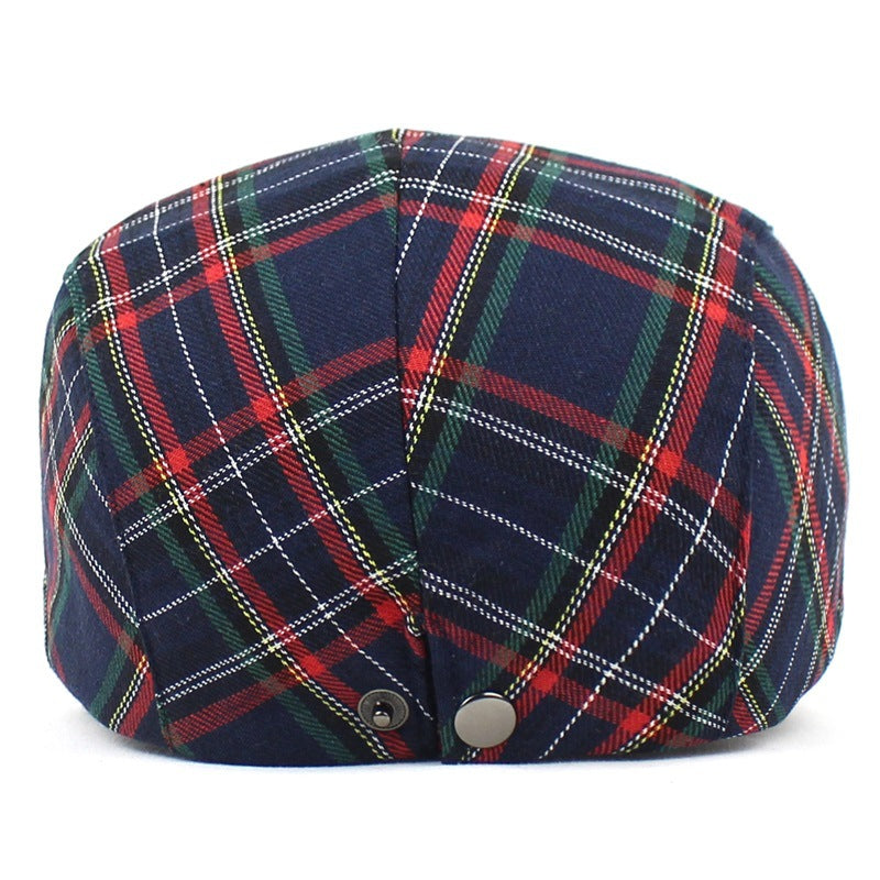 Women&#39;s Art Contrast Plaid Painter Hat