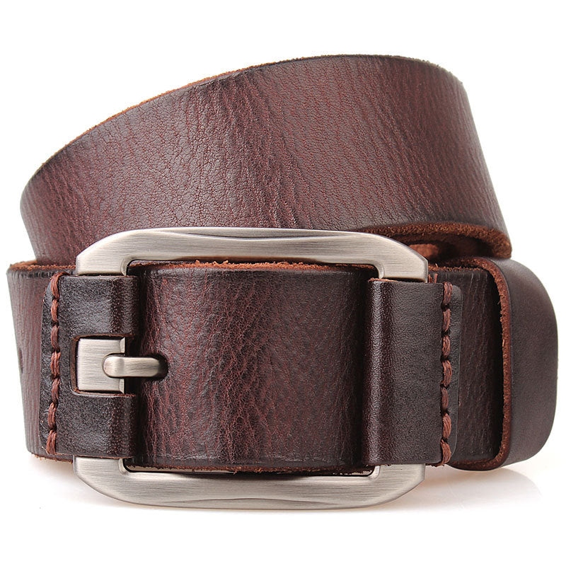 Men&#39;s Leather Belt In One Single Layer First Layer