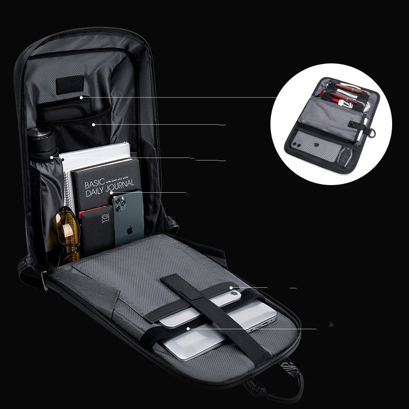 Anti-seismic Hard Shell Men&#39;s Anti-theft College Students Bag