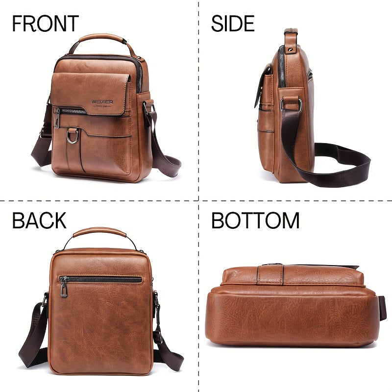 Men&#39;s New Shoulder Bag, Crossbody Bag For Men Messenger Bag Handbag, PU Leather Purse Messenger Crossbody Bags Casual New Product With Card Bag, PU Material With Card Holder Wallet