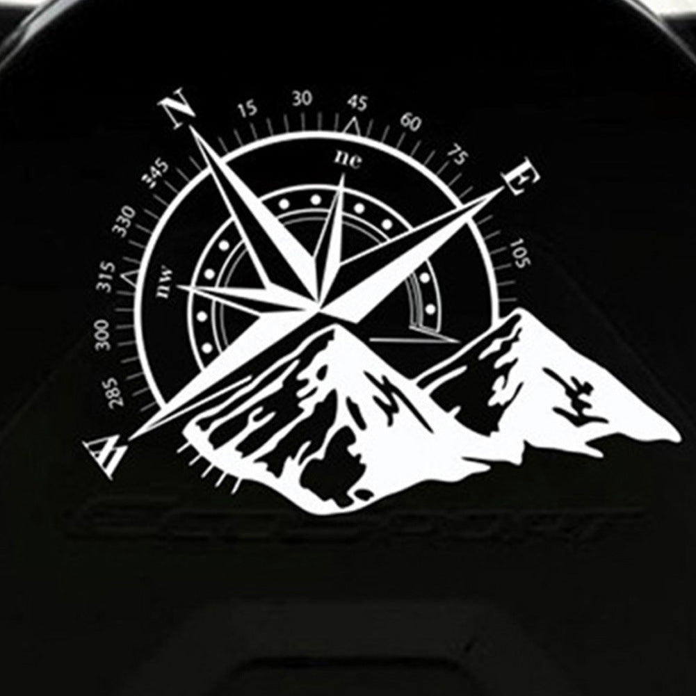 Mountain Compass Navigation Car Reflective Sticker