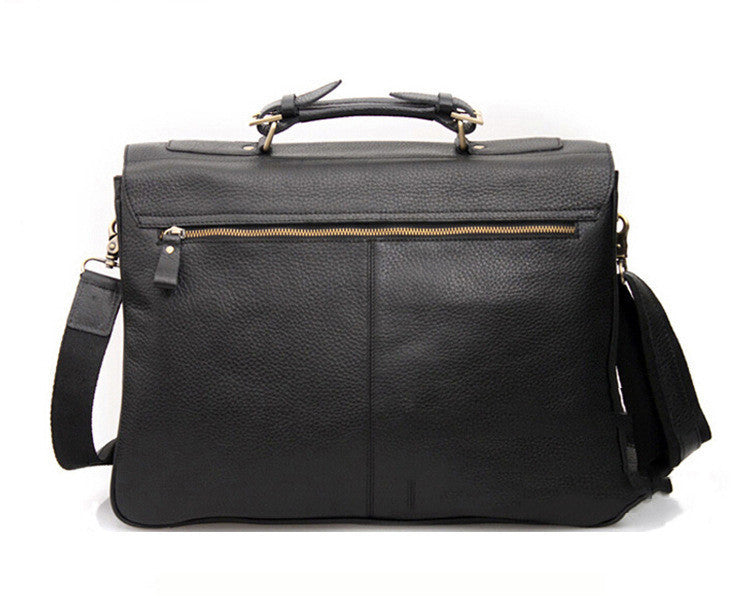 Business Men&#39;s Top Layer Cowhide Briefcase
