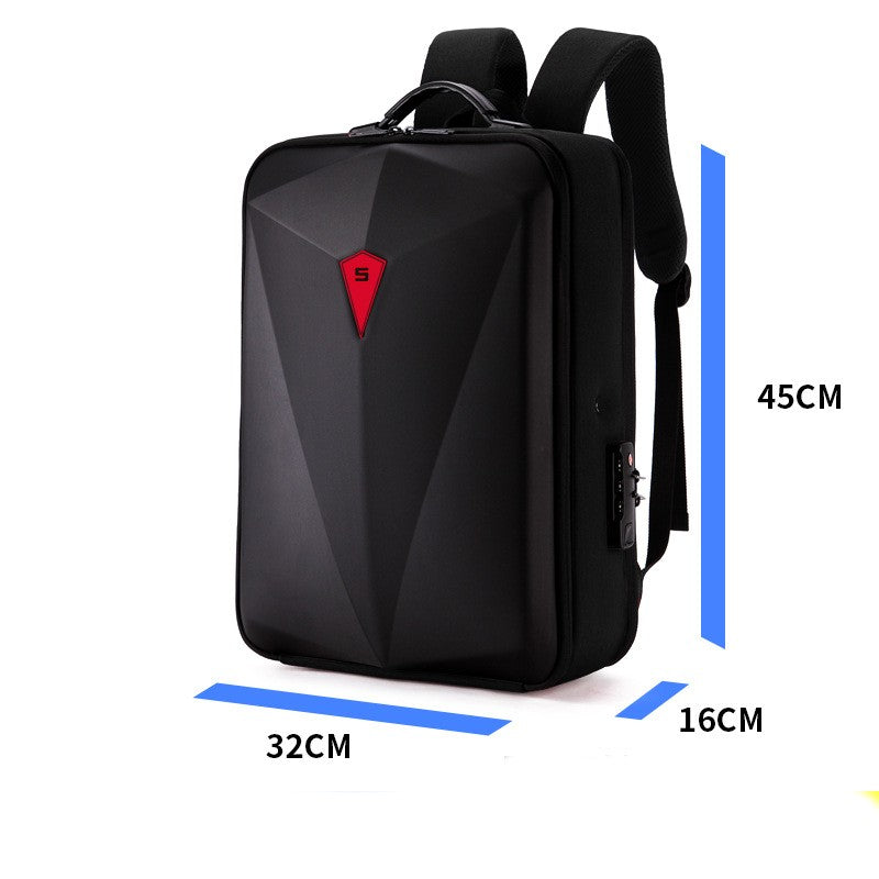 Alloy Frame Hard Shell Setting Men&#39;s Backpack