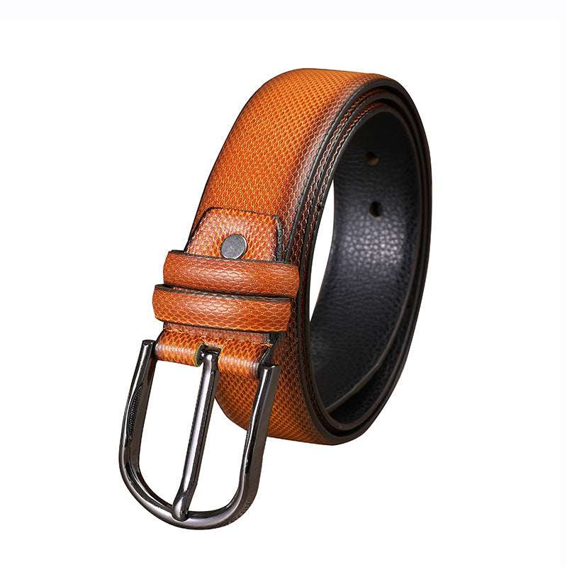 Men&#39;s PU Belt Alloy Pin Buckle Vintage
