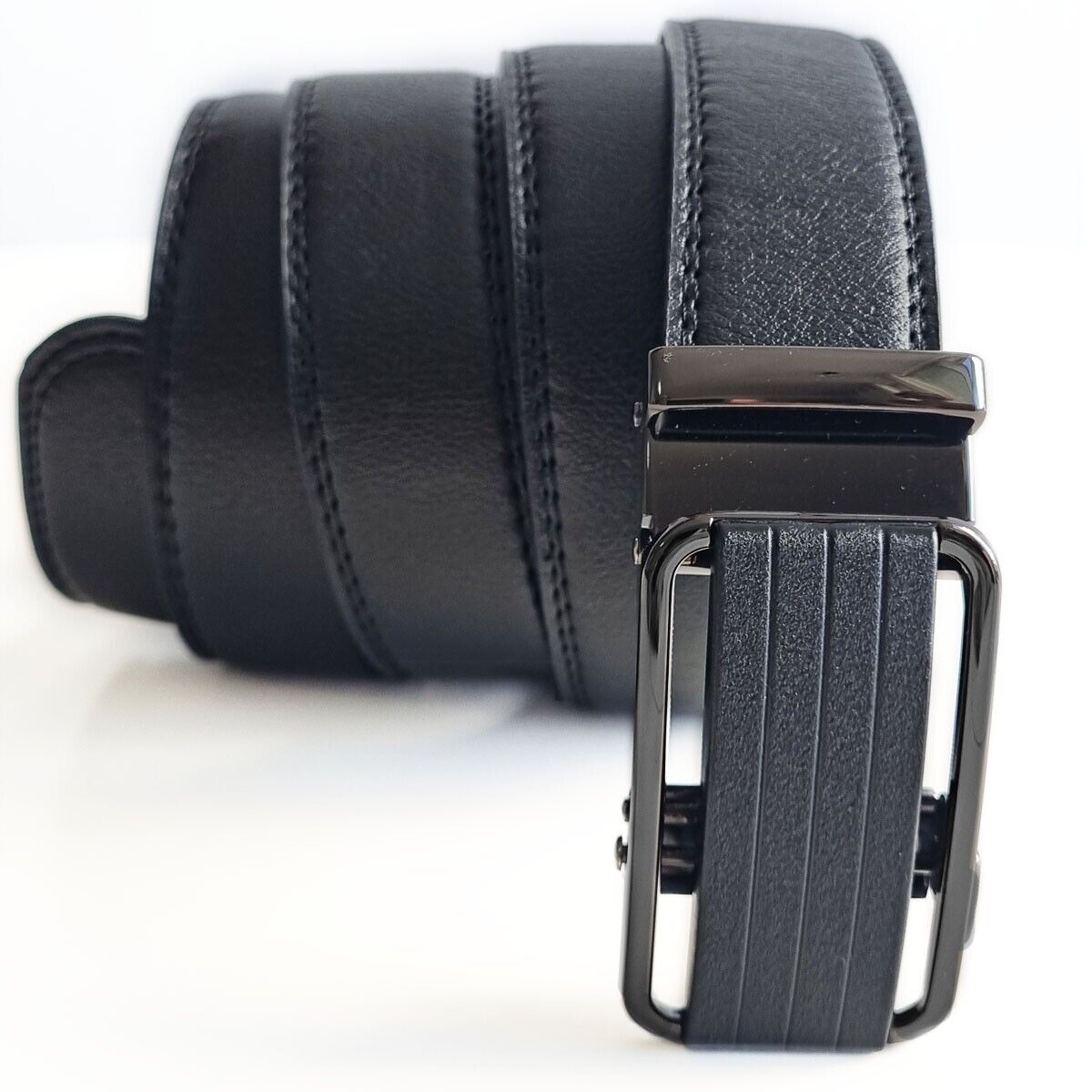 Men&#39;s Ratchet Belt Leather Mens Belt With Slide Buckle Ratchet Belts For Men USA