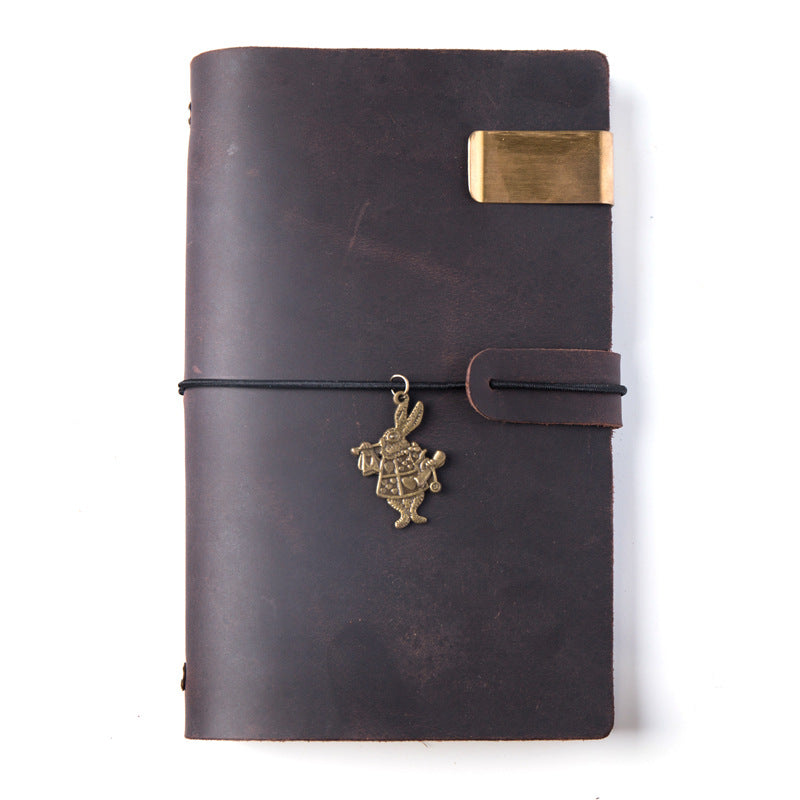 Handmade First Layer Leather Hand Account Binder Notebook