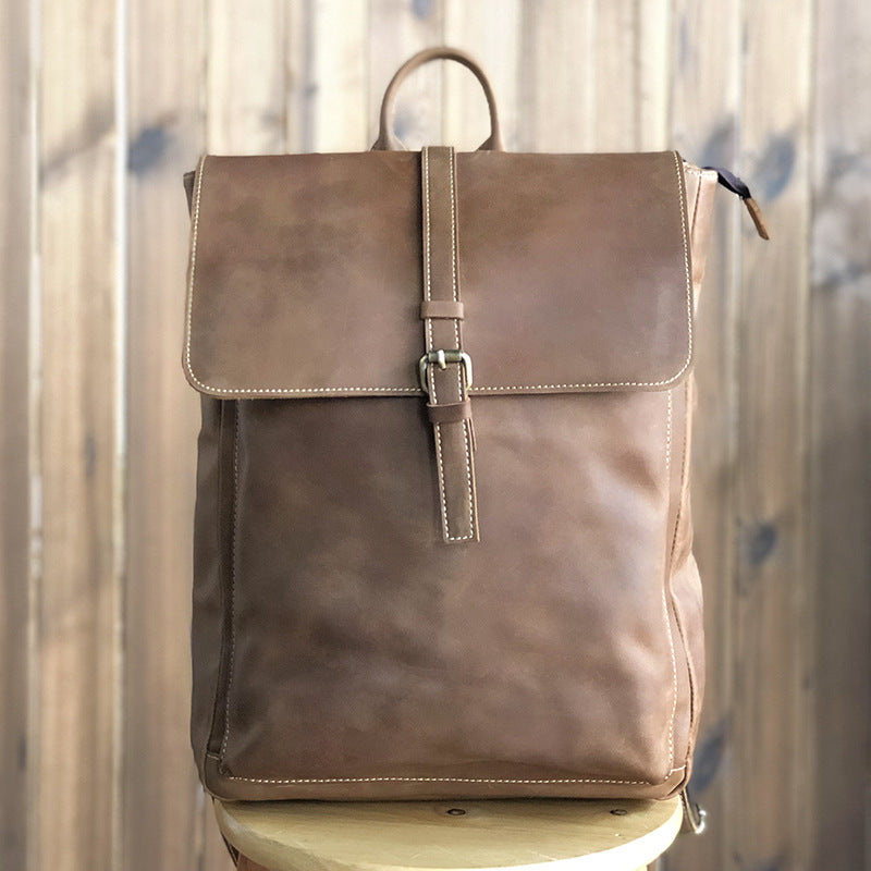 Cowhide backpack